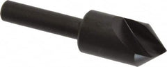 Hertel - 1/2" Head Diam, 1/4" Shank Diam, 1 Flute 82° High Speed Steel Countersink - Eagle Tool & Supply