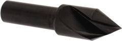 Hertel - 1/2" Head Diam, 3/8" Shank Diam, 1 Flute 60° High Speed Steel Countersink - Eagle Tool & Supply