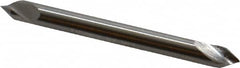Hertel - 1/8" Head Diam, 1/8" Shank Diam, 1 Flute 60° High Speed Steel Countersink - Eagle Tool & Supply