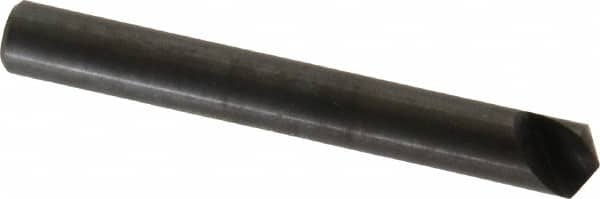 Hertel - 1/4" Head Diam, 1/4" Shank Diam, 1 Flute 120° High Speed Steel Countersink - Eagle Tool & Supply