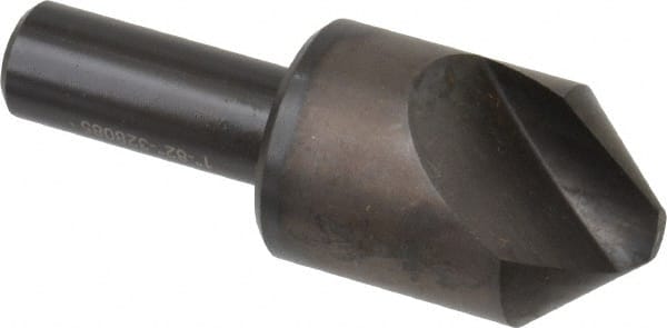 Hertel - 1" Head Diam, 1/2" Shank Diam, 1 Flute 82° High Speed Steel Countersink - Eagle Tool & Supply
