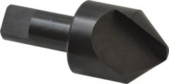 Hertel - 1-1/2" Head Diam, 3/4" Shank Diam, 1 Flute 82° High Speed Steel Countersink - Eagle Tool & Supply