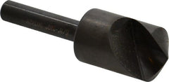 Hertel - 5/8" Head Diam, 1/4" Shank Diam, 1 Flute 120° High Speed Steel Countersink - Eagle Tool & Supply
