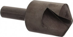 Hertel - 1-1/4" Head Diam, 1/2" Shank Diam, 1 Flute 120° High Speed Steel Countersink - Eagle Tool & Supply