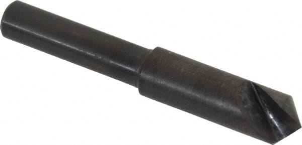 Hertel - 5/16" Head Diam, 1/4" Shank Diam, 1 Flute 100° High Speed Steel Countersink - Eagle Tool & Supply