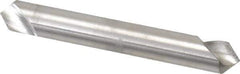 Hertel - 1/4" Head Diam, 1/4" Shank Diam, 1 Flute 90° High Speed Steel Countersink - 2" OAL, Straight Shank - Eagle Tool & Supply