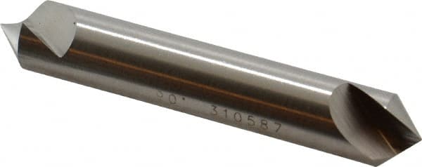Hertel - 1/2" Head Diam, 1/2" Shank Diam, 1 Flute 90° High Speed Steel Countersink - Eagle Tool & Supply
