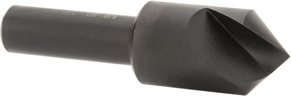 Hertel - 5/8" Head Diam, 3/8" Shank Diam, 1 Flute 90° High Speed Steel Countersink - Eagle Tool & Supply