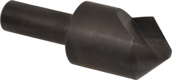 Hertel - 1" Head Diam, 1/2" Shank Diam, 1 Flute 90° High Speed Steel Countersink - Eagle Tool & Supply
