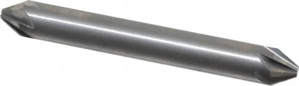 Hertel - 1/4" Head Diam, 1/4" Shank Diam, 6 Flute 60° Solid Carbide Countersink - Eagle Tool & Supply