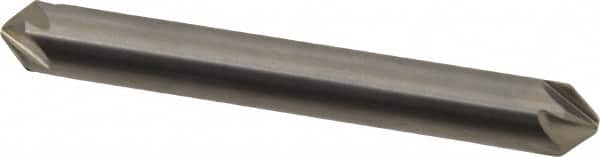 Hertel - 1/4" Head Diam, 1/4" Shank Diam, 6 Flute 90° Solid Carbide Countersink - Eagle Tool & Supply