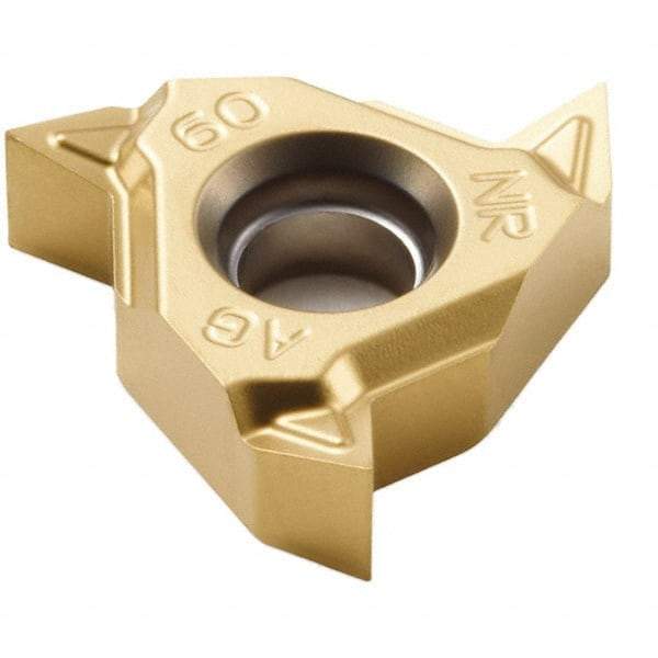 Seco - 11NR Internal Right Hand 48-16 Partial Profile 60° Laydown Threading Insert - Grade CP500, TiAlN/TiN Coated Carbide - Eagle Tool & Supply