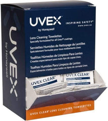 Uvex - 100 Antifog, Nonabrasive Lens Cleaning Tissues - Nonsilicone Cleaner, 4-5/8 Inch Wide x 2-3/4 Inch Deep x 9-1/4 Inch High Dispenser - Eagle Tool & Supply