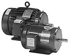 Baldor - 1/3 Max hp, 1,725 Max RPM, Electric AC DC Motor - 208, 230, 460 V Input, Three Phase, 56 Frame - Eagle Tool & Supply