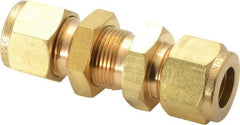 Ham-Let - 1/2" OD, Brass Bulkhead Union - Comp x Comp Ends - Eagle Tool & Supply