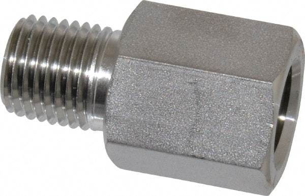 Ham-Let - 1/4" Grade 316 Stainless Steel Pipe Adapter - FNPT x MNPT End Connections, 6,200 psi - Eagle Tool & Supply