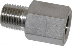 Ham-Let - 1/4" Grade 316 Stainless Steel Pipe Adapter - FNPT x MNPT End Connections, 6,200 psi - Eagle Tool & Supply