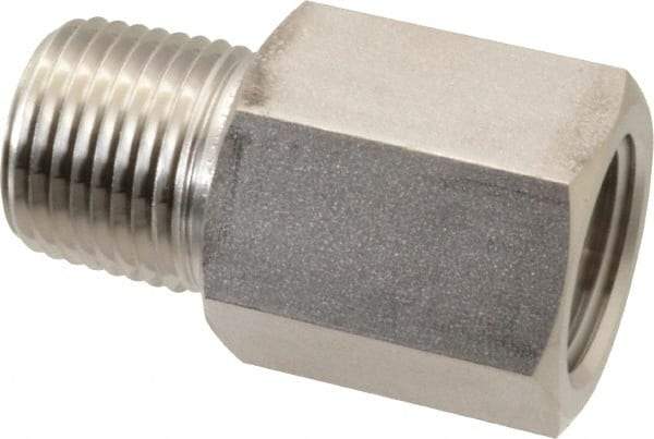 Ham-Let - 1/2" Grade 316 Stainless Steel Pipe Adapter - FNPT x MNPT End Connections, 4,600 psi - Eagle Tool & Supply