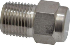 Ham-Let - 1/8" Grade 316 Stainless Steel Pipe Plug - MNPT End Connections, 9,400 psi - Eagle Tool & Supply