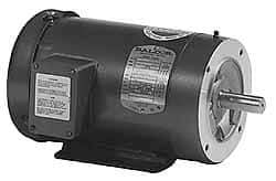 Baldor - 1/2 Max hp, 3,450 Max RPM, Electric AC DC Motor - 208, 230, 460 V Input, Three Phase, 56C Frame - Eagle Tool & Supply