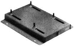 Made in USA - 5/16" Bolt Steel Rigid Fixed Base Motor Base - Adjusting Single Screw, 143T NEMA Frame - Eagle Tool & Supply