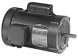 Baldor - 1 Max hp, 3,450 Max RPM, Electric AC DC Motor - 115, 230 V Input, Single Phase, 56C Frame - Eagle Tool & Supply