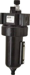 Parker - 1/2" NPT, 250 Max psi Standard Mist Lubricator - Metal Bowl with Sight Glass, Zinc Body, 90 CFM, 175°F Max Temp, 3.24" Wide x 9.27" High - Eagle Tool & Supply
