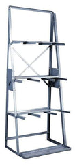 Made in USA - 3,000 Lb Capacity, Gray Vertical Bar Storage Rack - 36" Wide x 84" High x 24" Deep - Eagle Tool & Supply