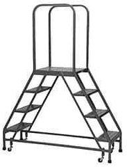 PW Platforms - 4 Step Platform - 800 Lb Capacity, 40" Platform Height, 20" Base Width x 55" Base Depth - Eagle Tool & Supply