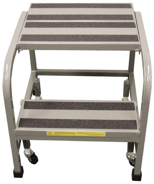 PW Platforms - 3 Step Stand - Office Mobile Stand, 300 Lb Capacity, 30" Platform Height, 26" Base Width x 28" Base Depth - Eagle Tool & Supply