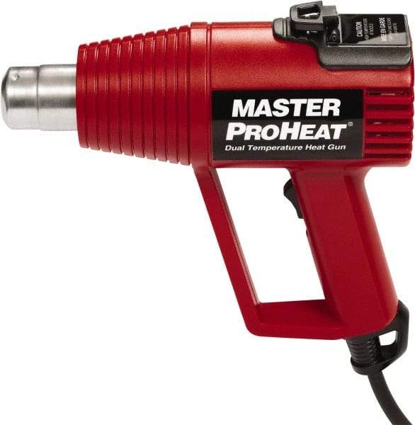 Master Appliance - 500 to 1,000°F Heat Setting, 16 CFM Air Flow, Heat Gun - 120 Volts, 11 Amps, 1,300 Watts, 6' Cord Length - Eagle Tool & Supply