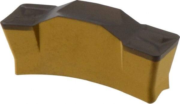 Iscar - 635080TGMF Grade IC8250, 6.35mm Cutting Width Carbide Grooving Insert - 3.8mm Max Depth of Cut, Neutral, 0.8mm Corner Radius, TiCN/Al2O3/TiN Finish - Eagle Tool & Supply