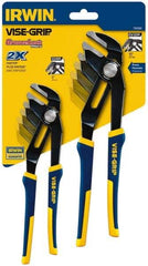 Irwin - 2 Piece GrooveLock Plier Set - Comes in Clamshell - Eagle Tool & Supply