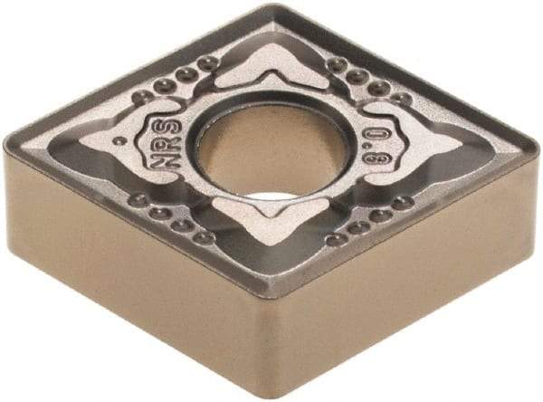 Walter - CNMG432 NRS Grade WSM20 Carbide Turning Insert - TiAlN/Al2O3/ZrCN Finish, 80° Diamond, 1/2" Inscr Circle, 3/16" Thick, 1/32" Corner Radius - Eagle Tool & Supply