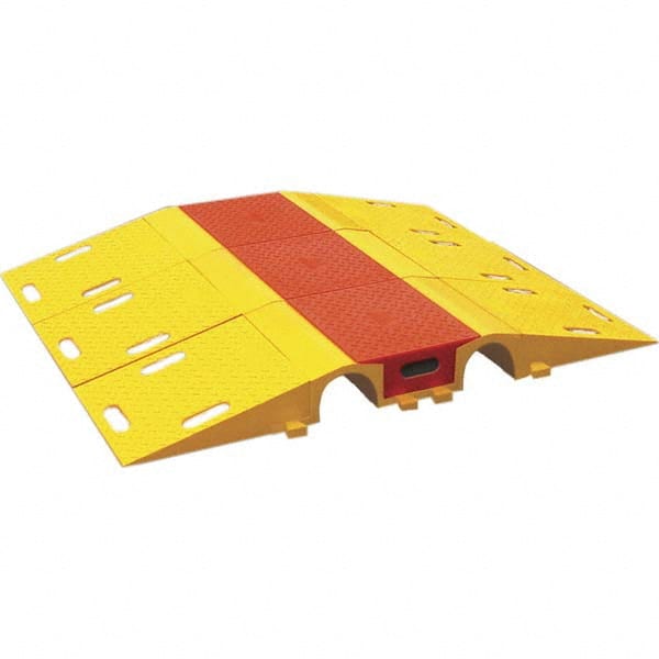 Checkers - On Floor Cable Covers Cover Material: Polyurethane Number of Channels: 1 - Eagle Tool & Supply