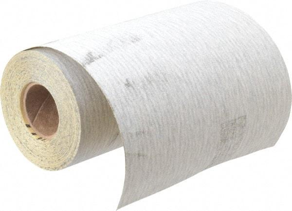 3M - 220 Grit, Silicon Carbide Adhesive Backed Sanding Sheets - Sandpaper Roll, 4-1/2" x 10 Yds., Very Fine Grade, A Weighted Backing - Eagle Tool & Supply