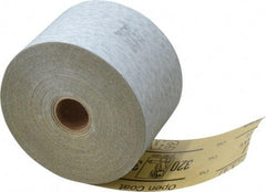 3M - 320 Grit, Silicon Carbide Adhesive Backed Sanding Sheets - Sheet Roll, 2-3/4" x 50 Yds., Extra Fine Grade, A Weighted Backing - Eagle Tool & Supply