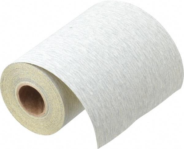3M - 180 Grit, Silicon Carbide Adhesive Backed Sanding Sheets - Sandpaper Roll, 4-1/2" x 10 Yds., Very Fine Grade, A Weighted Backing - Eagle Tool & Supply