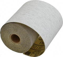 3M - 80 Grit, Silicon Carbide Adhesive Backed Sanding Sheets - Sandpaper Roll, 4-1/2" x 10 Yds., Medium Grade, A Weighted Backing - Eagle Tool & Supply