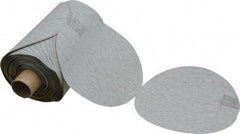3M - 5" Diam, 320 Grit Silicon Carbide Adhesive PSA Disc - Extra Fine Grade, Gray, A Weighted Backing, Flexible, Use with Random Orbital Sanders - Eagle Tool & Supply