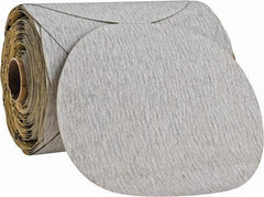 3M - 5" Diam, 180 Grit Silicon Carbide Adhesive PSA Disc - Very Fine Grade, Gray, A Weighted Backing, Flexible, Use with Random Orbital Sanders - Eagle Tool & Supply