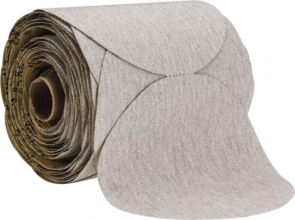 3M - 5" Diam, 80 Grit Silicon Carbide Adhesive PSA Disc - Medium Grade, Gray, A Weighted Backing, Flexible, Use with Random Orbital Sanders - Eagle Tool & Supply