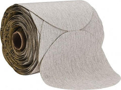 3M - 5" Diam, 80 Grit Silicon Carbide Adhesive PSA Disc - Medium Grade, Gray, A Weighted Backing, Flexible, Use with Random Orbital Sanders - Eagle Tool & Supply