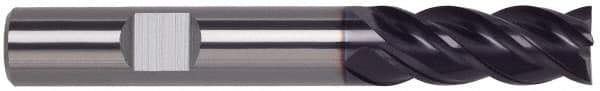 Guhring - 1/2", 2" LOC, 1/2" Shank Diam, 4-1/2" OAL, 4 Flute, Solid Carbide Square End Mill - Single End, FIREX Finish, Spiral Flute, Variable° Helix, Centercutting, Right Hand Cut, Right Hand Flute, Series 4250 - Eagle Tool & Supply
