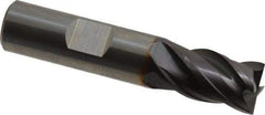 Guhring - 1/2", 5/8" LOC, 1/2" Shank Diam, 2-1/2" OAL, 4 Flute, Solid Carbide Square End Mill - Single End, FIREX Finish, Spiral Flute, 35/38° Helix, Centercutting, Right Hand Cut, Right Hand Flute, Series 3099 - Eagle Tool & Supply