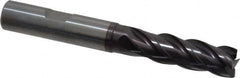 Guhring - 12mm, 36mm LOC, 12mm Shank Diam, 93mm OAL, 4 Flute, Solid Carbide Square End Mill - Eagle Tool & Supply