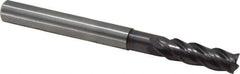 Guhring - 6mm, 18mm LOC, 6mm Shank Diam, 65mm OAL, 4 Flute, Solid Carbide Square End Mill - Single End, FIREX Finish, Spiral Flute, 35/38° Helix, Centercutting, Right Hand Cut, Right Hand Flute, Series 3839 - Eagle Tool & Supply