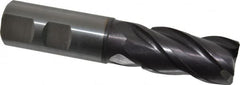 Guhring - 25mm, 45mm LOC, 25mm Shank Diam, 121mm OAL, 4 Flute, Solid Carbide Square End Mill - Eagle Tool & Supply