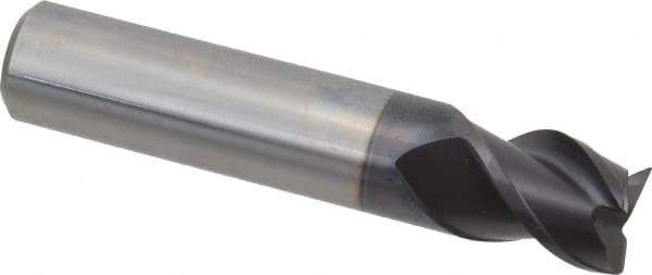 Guhring - 16mm, 16mm LOC, 16mm Shank Diam, 82mm OAL, 3 Flute, Solid Carbide Square End Mill - Single End, FIREX Finish, Spiral Flute, 45° Helix, Centercutting, Right Hand Cut, Right Hand Flute, Series 3540 - Eagle Tool & Supply