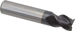 Guhring - 16mm, 16mm LOC, 16mm Shank Diam, 82mm OAL, 3 Flute, Solid Carbide Square End Mill - Single End, FIREX Finish, Spiral Flute, 45° Helix, Centercutting, Right Hand Cut, Right Hand Flute, Series 3540 - Eagle Tool & Supply